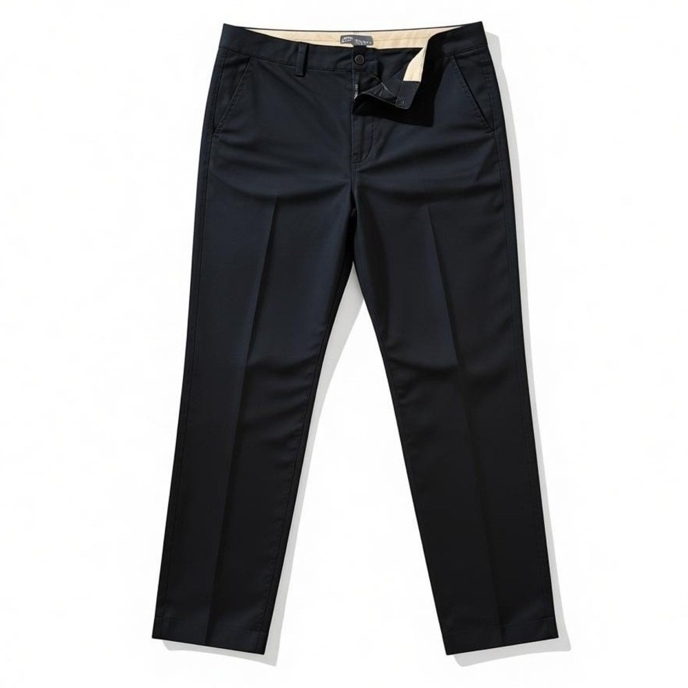 Vince Women's Black Stretch Slim Ankle Trousers Size 12 Workwear Minimalist Pant